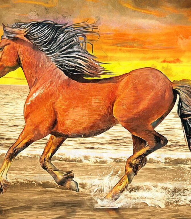 Fascinating Paintings of Beautiful Horses