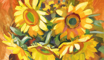 Stunning Paintings of Bright Sunflowers