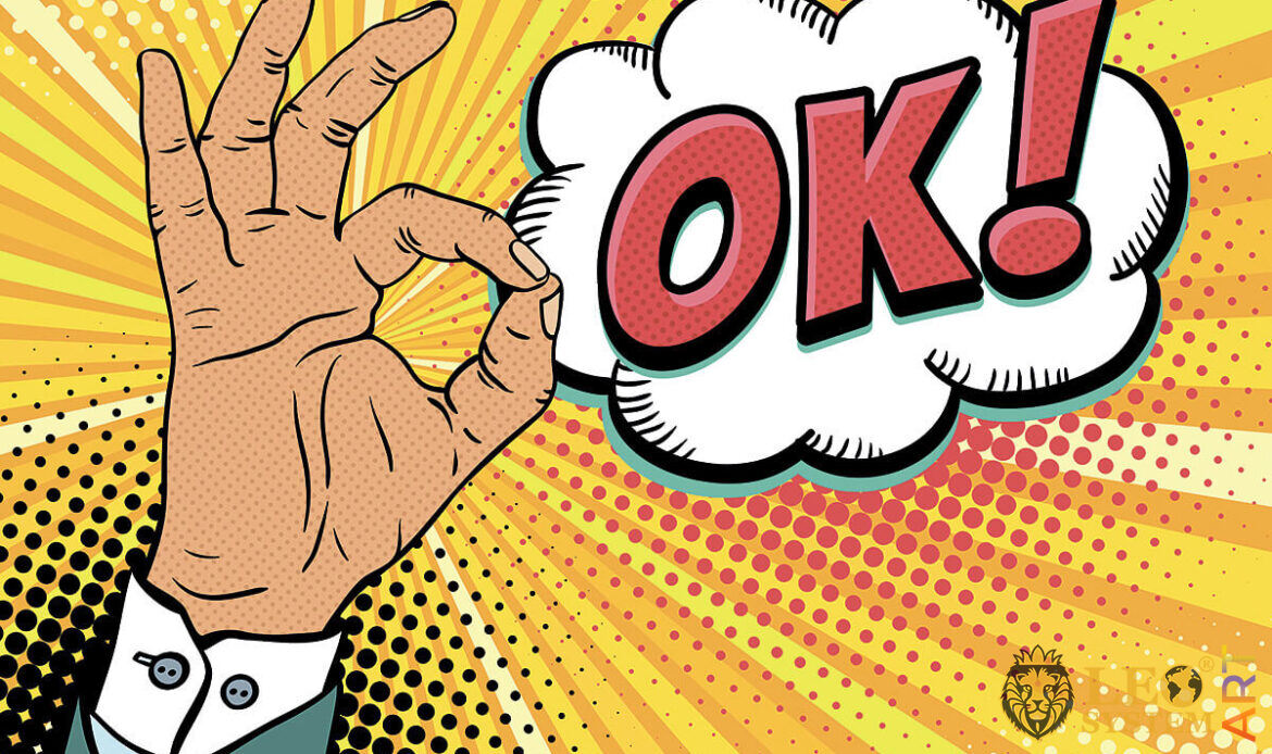 Picture with a hand gesture a sign of all is Ok