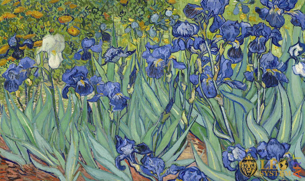 Irises, Vincent van Gogh, 1889, Original painting