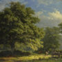 View in the Bentheim Forest, George Andries Roth, Original Painting