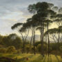 Italian Landscape with Umbrella Pines, Hendrik Voogd, Original Painting