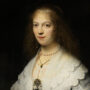 Portrait of a Woman, Possibly Maria Trip, Rembrandt van Rijn, 1639, Original painting