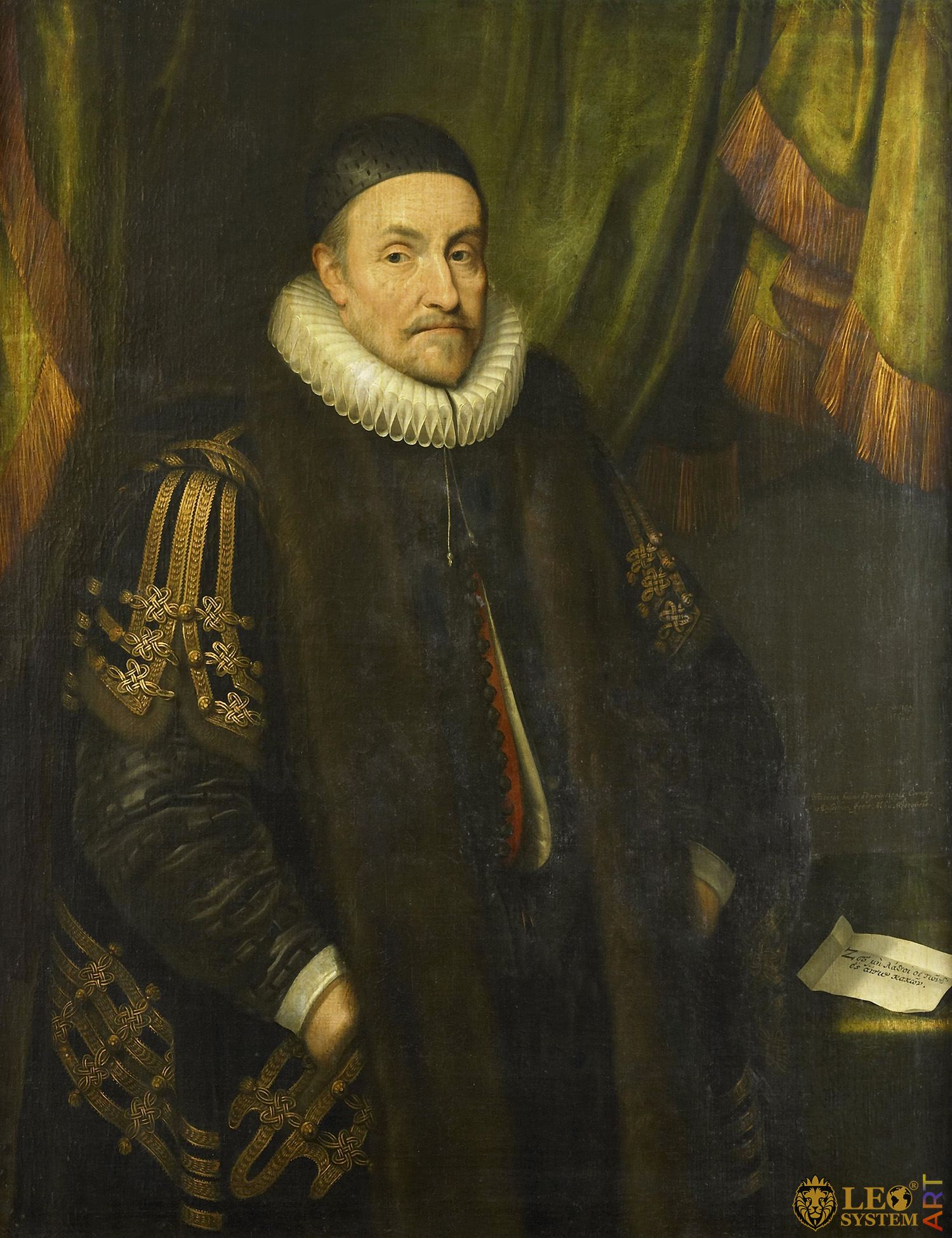 Portrait of William I, Prince of Orange, Painter: Michiel Jansz van Mierevelt, 1632, Dutch Painting