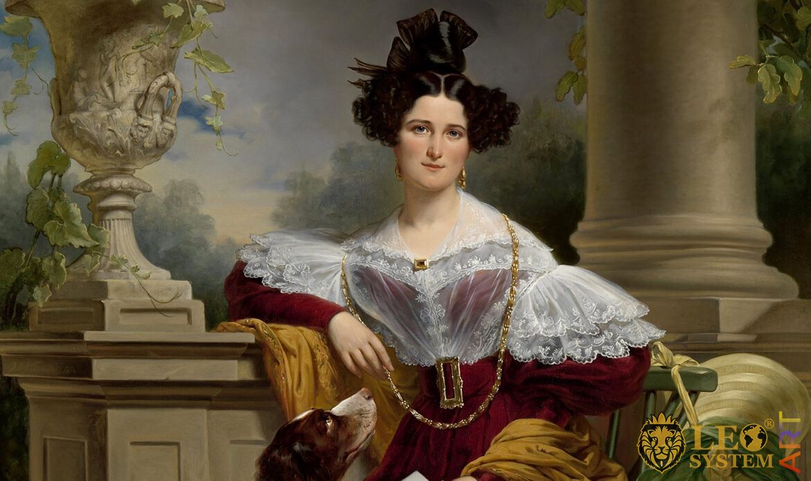 Portrait of Alida Christina Assink, Jan Adam Kruseman, 1833, Original Painting