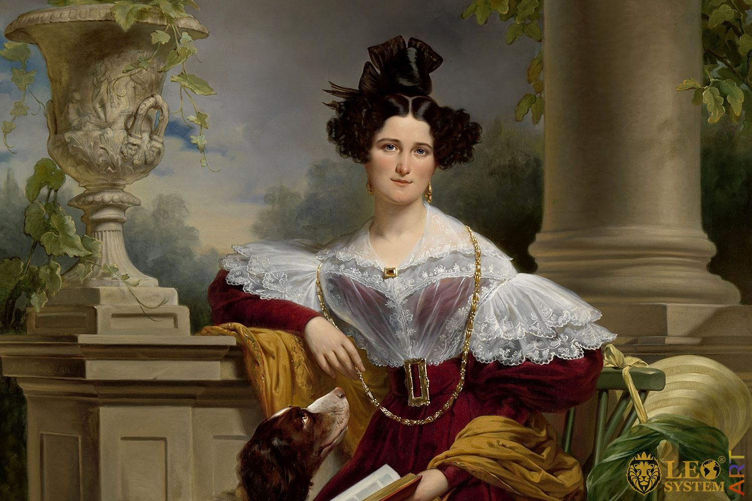 Portrait of Alida Christina Assink, Jan Adam Kruseman, 1833, Original Painting