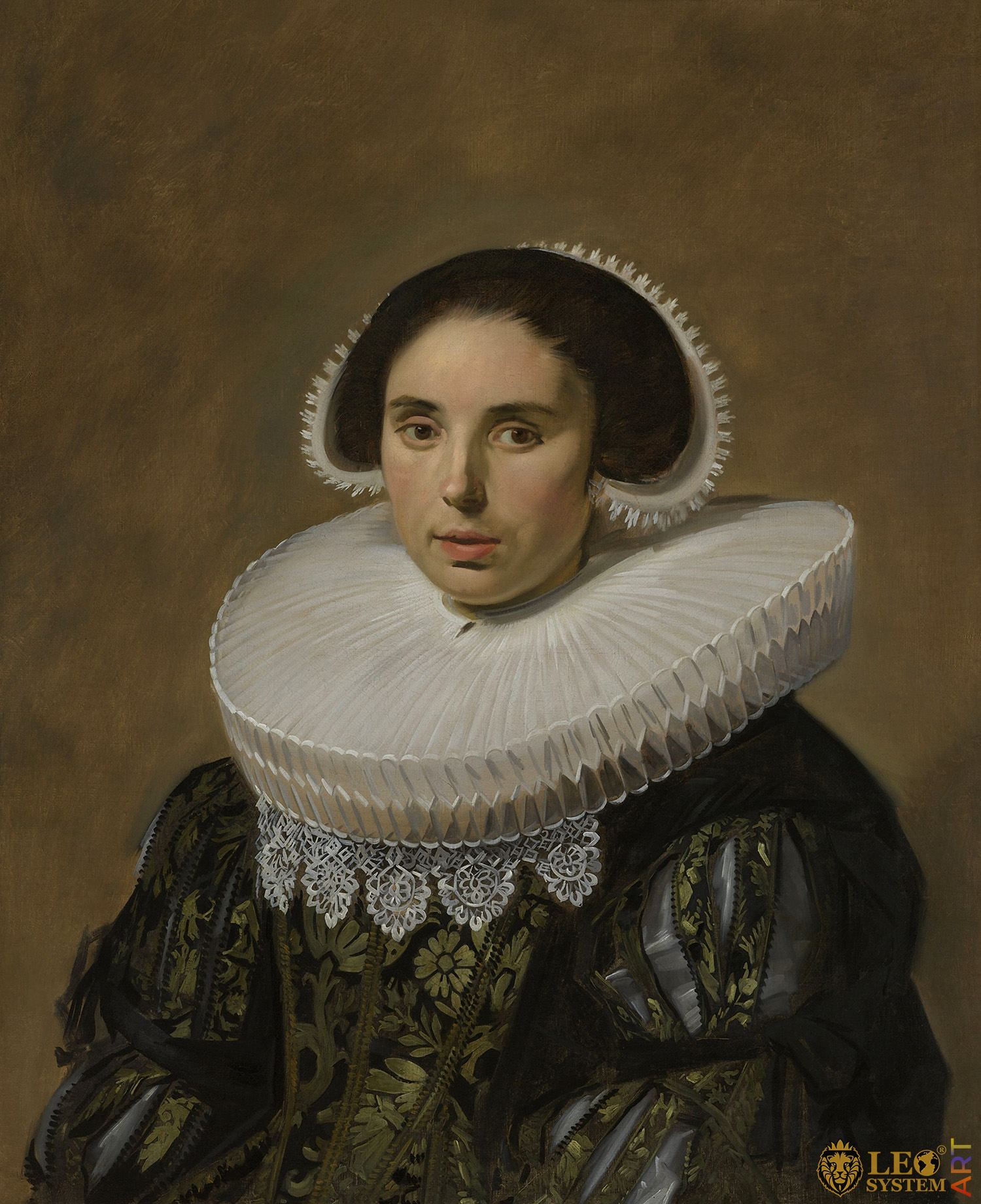 Portrait of a Woman, Painter: Frans Hals, 1635, Original Painting