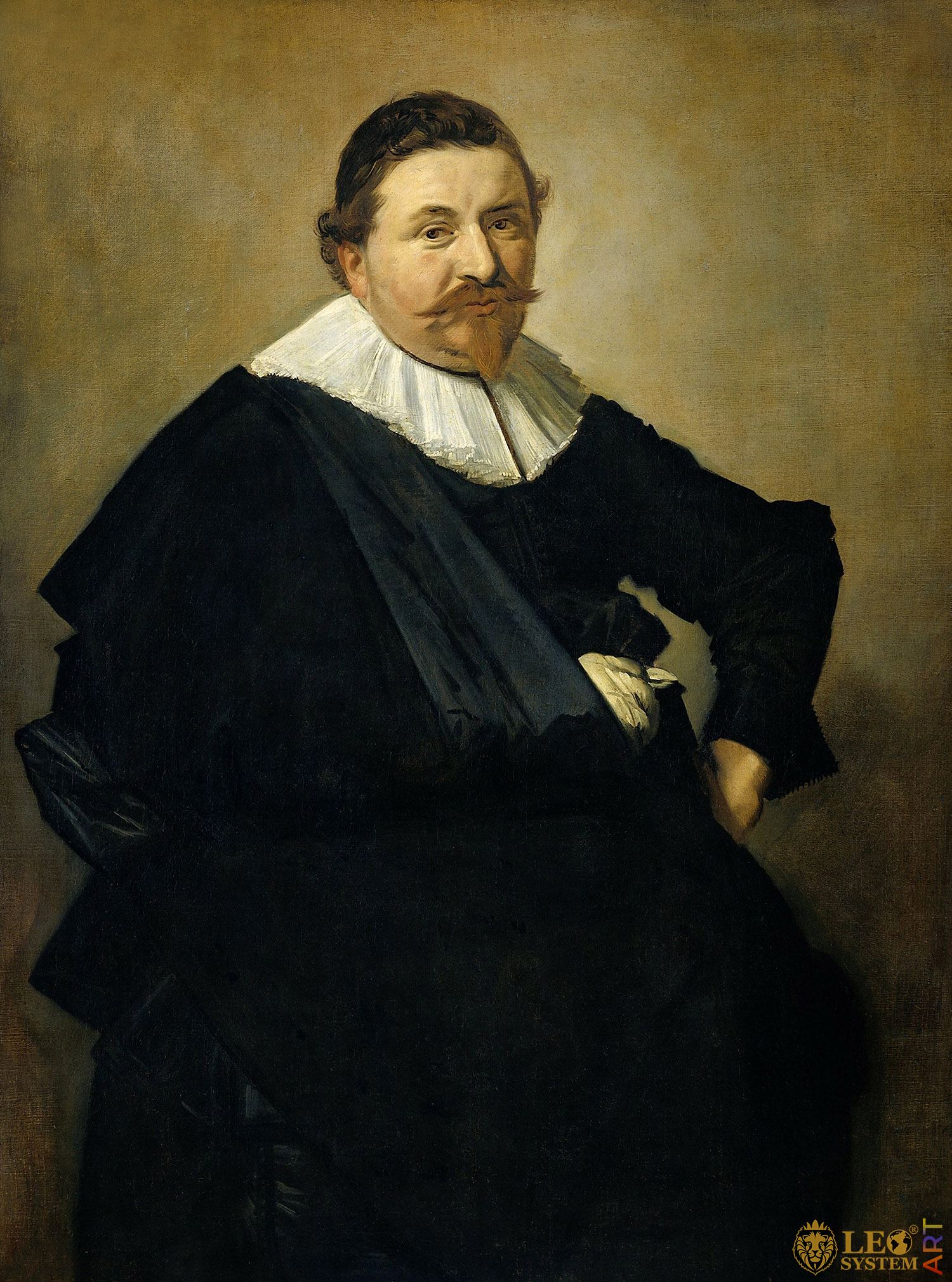 Portrait of Lucas de Clercq, Painter: Frans Hals, 1635, Dutch Painting
