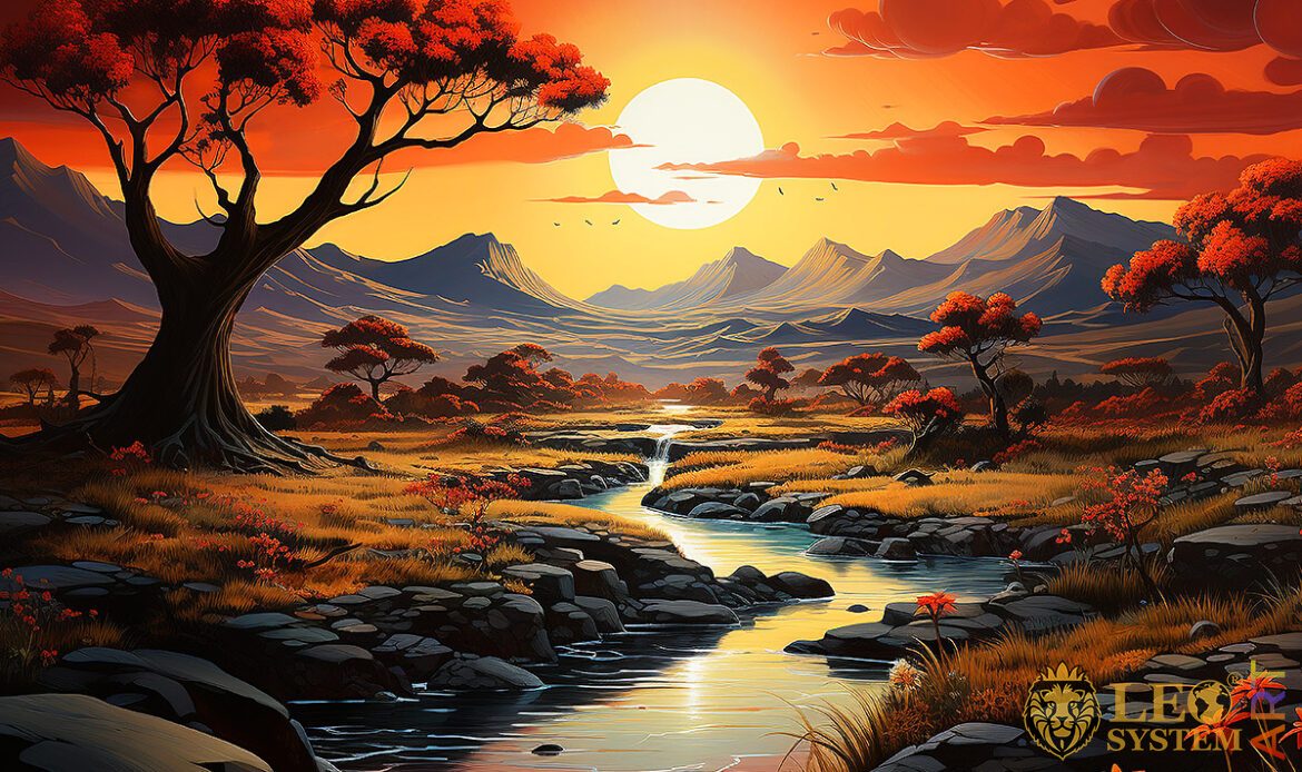 Picture of a stunning sunset